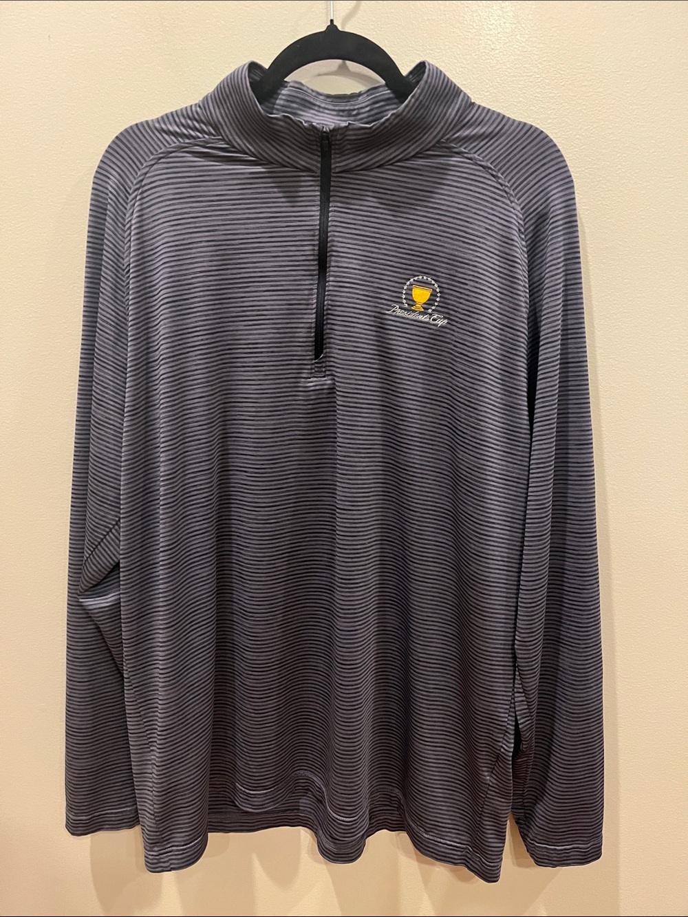 Under Armour Grey 1/4 Zip Presidents Cup Jacket